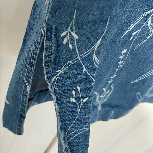 Coldwater creek jean jumper dress woman size P4 denim - Picture 3 of 4